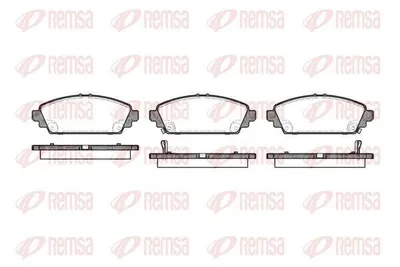 Produktbild von REMSA Bremsbeläge Satz Vorne Bremsklötze für HONDA CIVIC VII Hatchback (EU, EP, EV) 0700.02