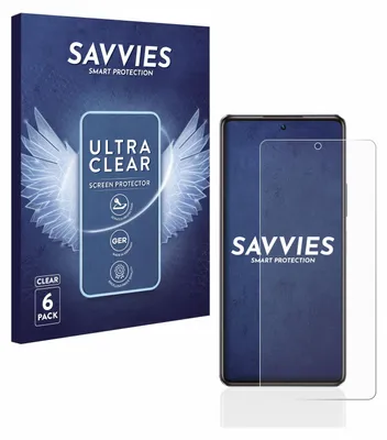 A product shot showing a box of screen protectors and a smartphone with a screen protector applied.