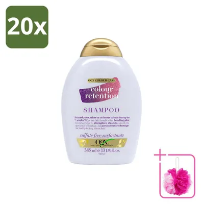 Productafbeelding van 20 x OGX Shampoo voor gekleurd haar, 385 ml - Voordelige verpakking - 20 stuks