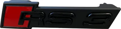 Produktbild von Original Audi Black Edition RS3 8P 8V Emblem Schriftzug Schwarz Kühlergrill