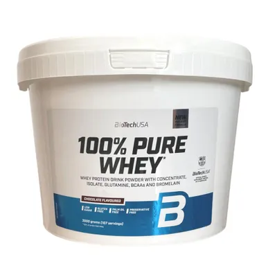 Produktbild von BioTech USA 100% Pure Whey 3000g Schokolade