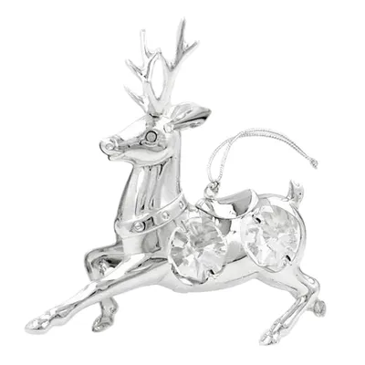 Produktbild von Hängedekoration 90x80mm Hirsch silber-plattiert