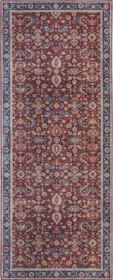 Image de Hanse Home Asmar Tapis à poils courts Vivana Bordeaux Rouge
