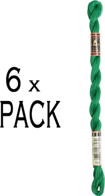 Produktbild von 6x DMC Pearl Baumwollgarn, Stärke 8, 25 m, 115AR/8-700