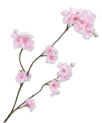 Produktbild von Silk-ka Seidenblume Kirschlüte Zweig Zierkirsche Spray Rosa (84cm)