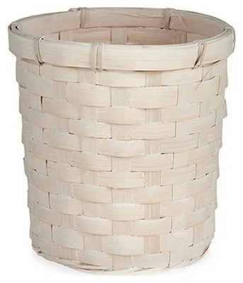 Produktbild von Pflanzgefäß 17 x 15 x 17 cm Weiß PVC Bambus