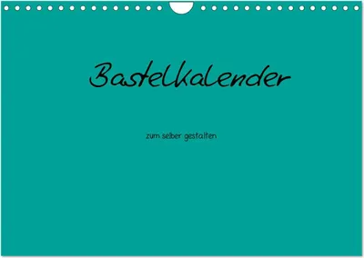Produktbild von Bastelkalender - Türkis (Wandkalender 2025 DIN A4 quer), CALVENDO Monatskalender