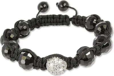 Image de SilberDream 18cm Shamballa bracelet dames blanc scintillant boule argent D2SDA032