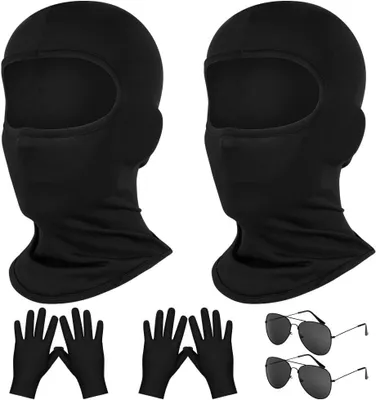 Productafbeelding van Kostuumaccessoires agent - Set van 6 - Spion verkleedset voor carnaval en feesten