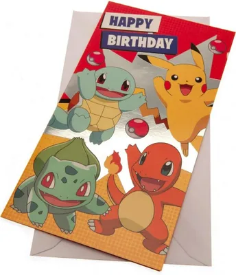 Zdjęcie produktu dla Pokemon - Kartka urodzinowa TA9363 (uniwersalny rozmiar) (kolorowa)