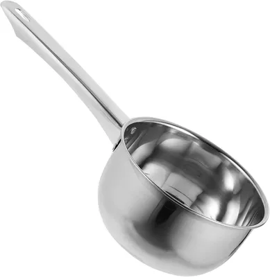 Produktbild von Edelstahl-Schöpfkelle mit langem Griff, 1 Stück, Silber – Abschöpfkelle mit glatter Oberfläche und komfortabler Handhabung