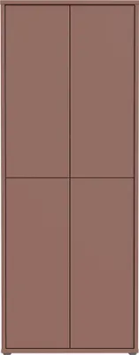 Produktbild von Schuhschrank >ALICE SPRINGS< 4 türen, push to open, terrakottafarbig - 74,5x191,9x34,9cm (BxHxT)