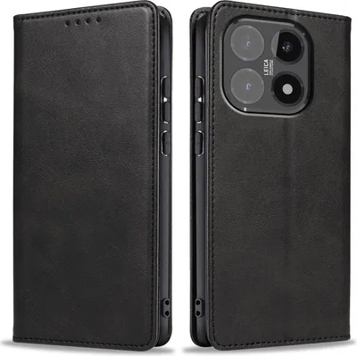 Produktbild von Handyhülle für Xiaomi 15T Kunstleder Flip Cover Hülle Handytasche Case Kartenfach Farbe: Schwarz