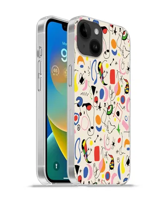 Produktbild von MuchoWow® Handyhülle Schutzhülle Hülle für Apple iPhone 14 Plus - Soft case Muster - Abstrakt - Kunst Silikon Softcase Handy Hülle - Abbildung