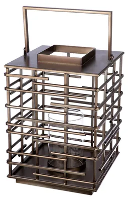 Immagine prodotto di Gilde Windlicht, "Loft", Metall, silberfarben, VE 1, L. 26 cm, B. 26 cm, H. 46.5 cm 74147 4063387741474
