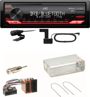 Produktbild von JVC KD-X282DBT Bluetooth DAB USB Einbauset für Renault Clio 1 2 Twingo