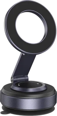 Imagen del producto de Soporte magnético para teléfono con ventosa, plegable, compatible con la mayoría de los smartphones, para automóvil