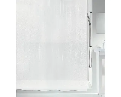 Produktbild von Spirella 7610583130280, Muster, Ring, Polyethylen-Vinylacetat (PEVA), Weiß, 40 °C, 2000 mm