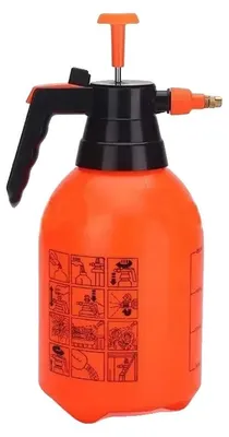 Immagine prodotto di Spruzzatore manuale, ugello in ottone regolabile, capacità 2 litri, colore arancione