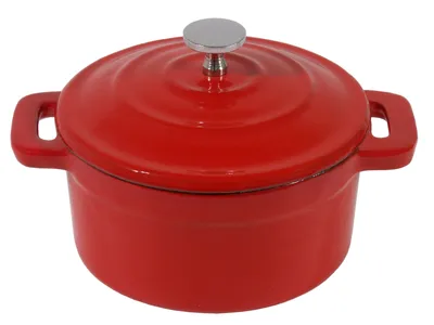 Produktbild von Mini-Cocotte, rund 0,25 l / rot