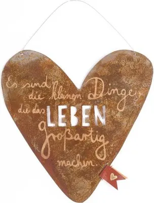 Produktbild von Herzschild "Es sind die kleinen Dinge"