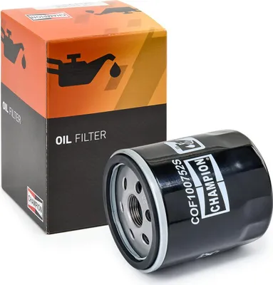 Produktbild von Ölfilter CHAMPION COF100752S Anschraubfilter für VW Polo Schrägheck (6R1, 6C1) für SEAT Ibiza IV Schrägheck (6J5, 6P1) für AUDI A1 Sportback für SKODA