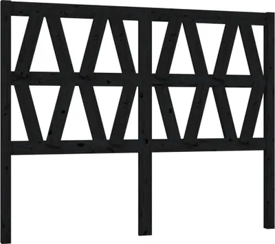 Obrázok produktu pre vidaXL Čelo postele čierne 166x4x100 cm Masívne borovicové drevo