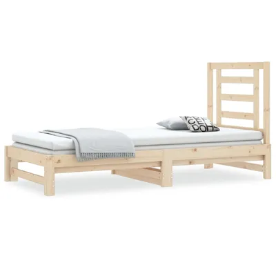 Obrázek produktu pro vidaXL Rozkládací postel 2x(90x190) cm Masivní borovicové dřevo
