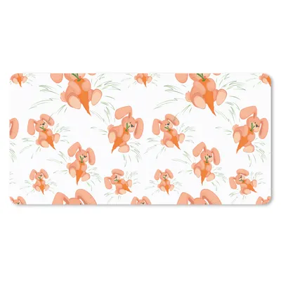Produktbild von MuchoWow® Mauspad Mousepad Kaninchen - Gemüse - Muster 60x30 cm - Mousepads - Maus Mat - Pad - Mausunterlage - Nachhaltig