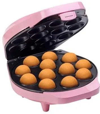 Produktbild von Bestron Cake-Pop Maker im Retro Design, Sweet Dreams, Antihaftbeschichtung, 700 Watt, Rosa
