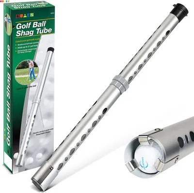Zdjęcie produktu dla INF Narzędzie do zbierania piłek golfowych Lekki, aluminiowy, teleskopowy chwytak do piłek Biały