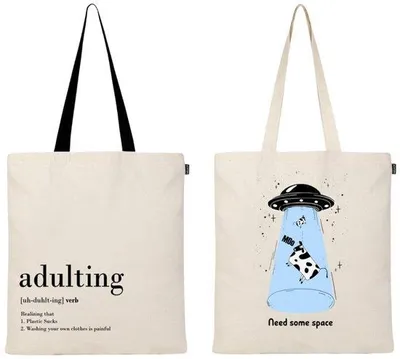 Image de Sac en toile de coton pour femme, élégant, tendance, résistant, pour l'école, les courses, la salle de sport, la bibliothèque et la plage, idéal pour faire ses courses