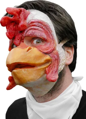 Produktbild von Verrücktes Huhn Maske - Halloween Fasching Kostüm