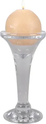 Produktbild von Rasteli - Kerzenhalter - glas - transparent - D9,5 x H15 cm