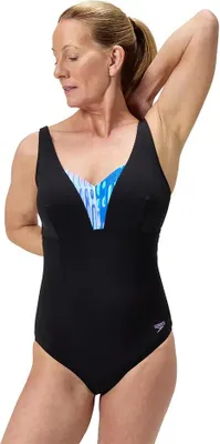 Produktbild von Speedo Shaping Printed Opusgem Dd+ Badeanzug Schwarz UK 42 Damen Schwarz UK 42