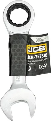 Produktbild von JCB | Ratschenschlüssel 18mm, Schraubenschlüssel, Maulschlüssel, Ringmaulschlüssel