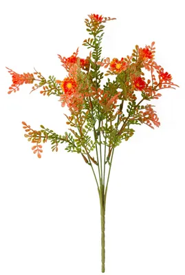 Produktbild von 1/6 Stück künstliche Herbstblume, realistische Plastikblume, Tischdekoration für Zuhause, Büro, Hochzeit, Party, drinnen und draußen