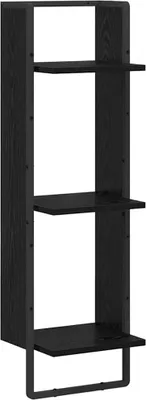 Obrázek produktu pro vidaXL Nástěnná police vzhled černého dubu 30 x 25 x 100 cm materiál na bázi dřeva