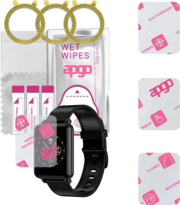 Produktbild von apgo 3 Stück Schutzglas, klar, kompatibel mit Colmi LAND Smartwatch, Hybrid 8H, Ersatz für Hartglas, Displayschutzglas, Bildschirmschutz, Displayschutz, kratzfest