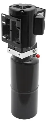 Produktbild von Hydraulikaggregat - Einfachwirkend - 220 V 50 Hz - 2,2 kW - 10-l-Öltank - Max. 18 MPa - Schwarz