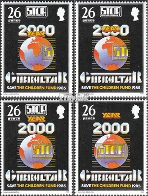 Produktbild von Briefmarken Gibraltar 1985 Mi 489-492 (kompl.Ausg.) postfrisch Kinderlähmung