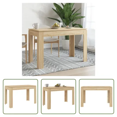 Produktbild von The Living Store Esstisch Sonoma-Eiche 120x60x76 cm Holzwerkstoff