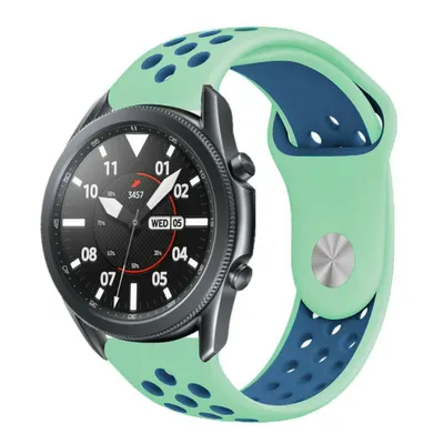 Produktbild von Strap-it Samsung Galaxy Watch 3 45mm Sportarmband (Aqua/Blau)