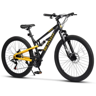 Produktbild von VELORS Mountainbike 26 Zoll Fahrrad 21 Gang Shimano Tourney Schaltwerk Kettenschaltung mechanische Scheibenbremse Fully MTB für Herren Damen Jungen