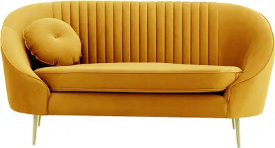 Produktbild von SLF24 - Zweisitzer-Sofa Kooper mit Ziernähten - Senf - Velluto 8