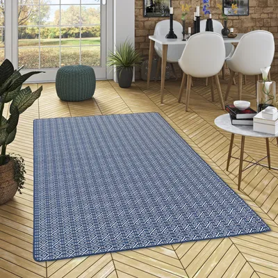 Produktbild von In- und Outdoor Teppich Beidseitig Cape Cod Dunkelblau Trend, Größe:270x400 cm