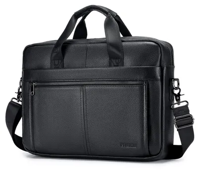 Productafbeelding van Omgoods - Leren Laptoptas 15.6 inch - Zakelijke Schoudertas voor Mannen