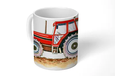 Produktbild von KitchenYeah® Tasse Kaffeetasse Kaffeebecher 350 ml Auslöser - Vogel - Rot Teetasse - Fototasse - Becher - Keramikbecher - Teebecher - Kaffeetasse - Bürotasse