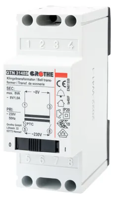 Image de Grothe GT 3148 S Transformateur de courant 1 A blanc (14211)