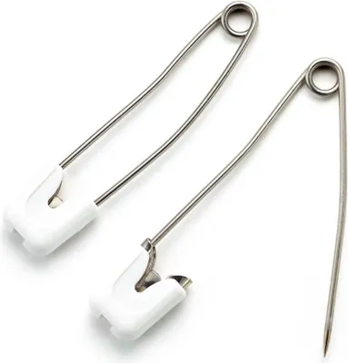 Produktbild von Prym 086103, Sicherheitsstift, Stahl, 4 Stück(e), Edelstahl, Weiß, 55 mm
